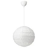 2 Stück IKEA Regolit weiß Hängeleuchtenschirm Papier Lampe