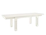 casamia Esstisch Tisch Küchentisch 160 x 95 cm Duett 2 Vorkopfauszüge Pinie massiv weiß gekälkt