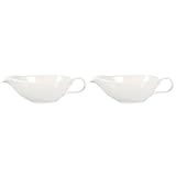 wrtgerht 2 Stück Kaffeeschalen Pfeffersirup Suppentasse KitcheCreamer Gravey und mit Salatgewürzdressing Restaurantteller PorcelaiMilchgriff Dekor Mikrowellencreme for Krüge Küchengeräte