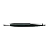 LAMY 2000 Kugelschreiber 201 – Kuli aus Polycarbonat und Edelstahl, strichmattiert in der Farbe Schwarz, matt – Mit Großraummine Schwarz – Strichbreite M