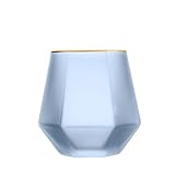 KIZQYN Wassergläser 10 Oz Weingläser Trinkgläser Milchglas Six-seitige Whisky Cocktail Tequila Glass Cups for Partybar Wasser Trinkende Becher Trinkgläser Gläser/Wassergläser (Color : A)