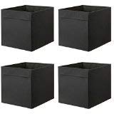 IKEA DRONA Aufbewahrungsbox, schwarz 33 x 38 x 33 cm (für EXPEDIT Regal-SET, 4 Stück, schwarz, 4 - Pack