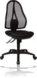 Topstar OP200G20 Open Point SY, Bürostuhl, Schreibtischstuhl, ergonomisch, Bezug schwarz, 111 x 48 x 48