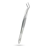 SMI - 16 cm Gebogene Pinzette Anatomisch Rostfrei Edelstahl Hobby Pinzette gezackte Spitze DIY Handwerk