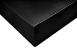 Zo home Satinado Spannbettlaken Baumwolle Satin 35cm Eckhöhe - night black 90x210-220cm