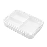 Brotdose Lunch Boxen Kinder Bento Box Lunchbox Mit 3 Fächern,Vesperdose Mikrowelle Heizung PPPSABS Auslaufsicher Wiederverwendbar S/M/L Raxove