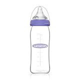 Lansinoh Glas Babyflasche mit NaturalWave Sauger Gr. M, 240 ml