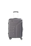 Travelite 4 Rad Koffer Größe M mit Dehnfalte + TSA Schloss, Gepäck Serie VECTOR: Robuster Hartschalen Trolley in stylischen Farben, 072048-04, 70 cm, 79 Liter (erweiterbar auf 91 Liter), Anthrazit