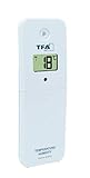 TFA Dostmann 30.3239.02 Thermo-Hygro-Sender für das Funk-Poolthermometer Marbella und TFA WLAN Wetterstationen, mit Display Weiß (L) 51 x (B) 20 x (H) 146 mm