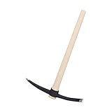 Rekord Kreuzhacke robust 3 kg (gehärteter Stahl, ovales Auge) mit Eschen-Stiel (95cm) Spitzhacke, Flachhacke, Hacke, Gartenhacke, Doppelhacke, Kombihacke