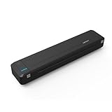 HPRT MT800 – Tragbarer Drucker (iOS & Android) – Schnelldruck, Format A4 (120g) – Schwarz, Bluetooth mit Smartphone, USB mit PC / Mac. Wärmeübertragung des Bands. 0 Kartusche, 0 Tinte