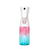 Uervoton Sprühflaschen Kontinuierliche Ultra Fine Mist Leeres Wasserflaschens Friseur Spray Flaschen Salon Friseur Haar Werkzeug Wasser Sprüher 160ML Regenbogen