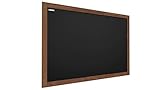 ALLboards Kreidetafel mit lackiertem Holzrahmen 120x90cm, Schwarz, Schreibtafel, Kreide