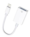 [Apple MFi-Zertifiziert] BOUTOP CLG1 Lightning auf USB Kamera-Adapter mit OTG-Funktionalität für iPhone iPad – Weiß