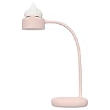 Leselampe Klemme Nachtlicht USB Nachtlesen Klemmleuchte Tischleuchte Schreibtischlampe Augenschutz Akku 3 Helligkeit dimmbare Touch Steuerung 360° Flexibel Schwanenhals für Student Bett Büro (Rosa)