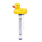 Schwimmende Pool Thermometer, Niedliches Tierbaby Bruchfest Wasserthermometer mit Saite Poolthermometer Für Pools, Spas, etc