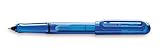 LAMY balloon Tintenroller 311 – Volltransparenter Rollerball in der Farbe Blau mit markantem Griffstück und elastischem Kunststoff-Clip – Mit Tintenrollerpatrone – Strichbreite M