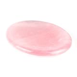 Ouubuuy | 100% Natursteine Rosenquarz Steine | Kristalle Heilsteine | für Chakra & Meditation | Entspannenden Geist Steine |-Worry Stone