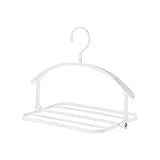 Clicitina Multifunktionale Kleiderbügel Kreative rutschfeste Kleiderbügel Platzsparende Kleiderbügel für den Haushalt BI842 (White, One Size)