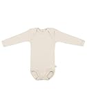 Dilling Baby Body langarm - Bio Merinowolle Natur