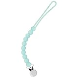 Bexdug Schnullerhalter Clip | Schnullerhalter aus Silikonschnur für Babys,Baby-Essentials für Beißringe, die meisten Schnullerstile, Mädchen- oder Jungenbaby, einteiliges Design