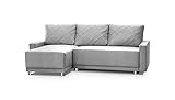 NJDT Ecksofa L-Form Schlafsofa Schlaffunktion 235 cm Länge Wohnzimmer