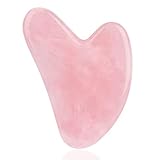 Gua Sha, Gua Sha Stein Massagewerkzeug, 100% natürliche Jade Gua Sha Steine, Kühle Massagestein für SPA Hautpflege, Face Yoga, Körpermuskulatur Entspannend Entlastend, Anti-Falten Anti Aging (Schwarz)