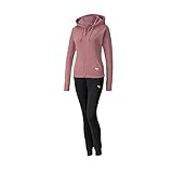 Puma Damen Trainingsanzug Clean Sweat Suit CL TR 671039 Foxglove-Puma Black XL