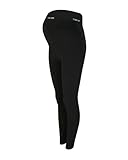 TONI CORE PREGGINGS - Nahtlose, weiche Umstandsleggings aus Bambusfaser, blickdichte, Bequeme Schwangerschaftsleggings, hoher, umklappbarer Bund, Made in Portugal