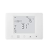 Temperaturüberwachung WiFi Smart Thermostat Wand-Hunggaskesselheiztemperaturregler Arbeit Mit LCD-Display (Color : HY09-GCWRW)