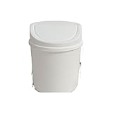 PUBLI Mülleimer, Mülleimer, Desktop-Mülleimer, Kleiner Gebrauch, täglich, widerstandsfähig, Büro, Studium, Dosen, Zuhause, Mülleimer, Funktion, Multi praktisch (Color : White)