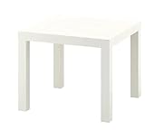 Ikea Lack Beistelltisch weiß, Holz, White, 45 x 55 x 55 cm