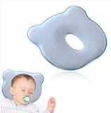 Baby Kissen gegen Plattkopf,3D Gedächtnisschaum Säugling Kissen,Neugeborene Memory Foam Reisekissen,Baby Kopfformkissen,Weich Neck-Protecto für WiegenNeugeborenes Kissen, Babykissen