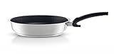 Fissler Adamant Premium / Edelstahl-Pfanne (Ø 28 cm) versiegelte Bratpfanne, antihaft-beschichtet, kratzfest - Induktion, Silber