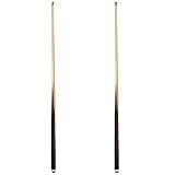 Premiergames 2er Set Billard Queues mit 3/16' Gewinde + GRATIS Billardkreide und Ersatz Leder (140 cm)