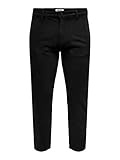 ONLY & SONS Herren Onsavi Beam Twill Pk 1540 Chinohose, Schwarz, 29W / 30L EU