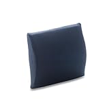 TEMPUR Transit Lordosekissen Memory Foam, ergonomisches Lendenkissen für Unterwegs und Zuhause, 30 x 25 cm, Blau