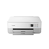 Canon PIXMA TS5351a Drucker Farbtintenstrahl Multifunktionsgerät DIN A4 (Scanner, Kopierer, OLED, 4.800 x 1.200 dpi, USB, WLAN, Duplexdruck, 2 Papierzuführungen), weiß, 31.5 x 40.3 x 14.8 cm