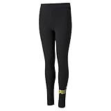 PUMA Mädchen ESS+ Bleach Logo Leggings G Strumpfhose, Schwarz, 164