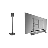 Vogel's Sound 4301 Lautsprecherbodenständer für Sonos One and One SL & Vogels Sound 3550 Universal Soundbar Halterung | Auch geeignet für Bose Soundbar 500/700