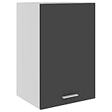 Yongdu Hängeschrank, Küchenhängeschränke, Küchenschrank Hängend, Wall Cabinet, Oberschrank, Wandschrank Küche, Grau 39,5x31x60 cm Spanplatte