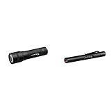 Ledlenser 9407Q P7QC Allround LED Allround Taschenlampe, 220 Lumen & Ledlenser 500747 Stiftlampe P4X - Schwarze LED Taschenlampe in handlichem Kugelschreiber-Format - 120 Lumen