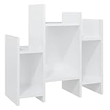 Tidyard Regalschrank Standregal Bücherregal Aufbewahrungregal Regal Aktenregal Beistellschrank Beistelltisch Schrank Bücherschrank 60 x 26 x 60 cm (B x T x H) Mit 6 Regale,Holzwerkstoff