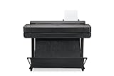 HP DesignJet T650 Großformatdrucker, 36 Zoll, bis zu A0, mobiles Drucken, Wi-Fi, Gigabit Ethernet, Hi-Speed USB 2.0 (5HB10A), Schwarz