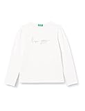 United Colors of Benetton Mädchen T-Shirt M/L 3p4zg104r Tunika zum Stillen, Weiß 074, 5 Jahre