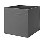 Ikea Regalfach DRÖNA Aufbewahrungsbox Regaleinsatz in 33x38x33 cm (BxTxH) -GRAU-passend für Kallax, Expedit, Besta, etc, Plastik, Black, 33 x 38 x 33 cm