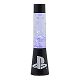 Paladone PP10211PS Playstation Glitter Flow Night, Bedroom Décor Mood Light, 33 cm Lamp, Black