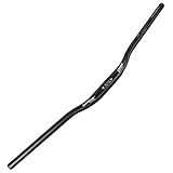 WAKE Fahrradlenker MTB Lenker Aluminiumlegierung Mountainbike Lenker Riser Bar fahrrad lenker für Rennrad MTB 31.8MM * 720MM / 780MM (Schwarz)