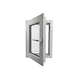 ECOPROF Kellerfenster | Langlebiges Kunststoff-Fenster | Maße 50x70 cm (500x700 mm) | Dreh-Kipp Fenster DIN Links | Farbe: Weiss | 70mm Profil