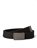 Urban Classics Unisex Canvas Belt G rtel, Schwarz, Einheitsgröße EU